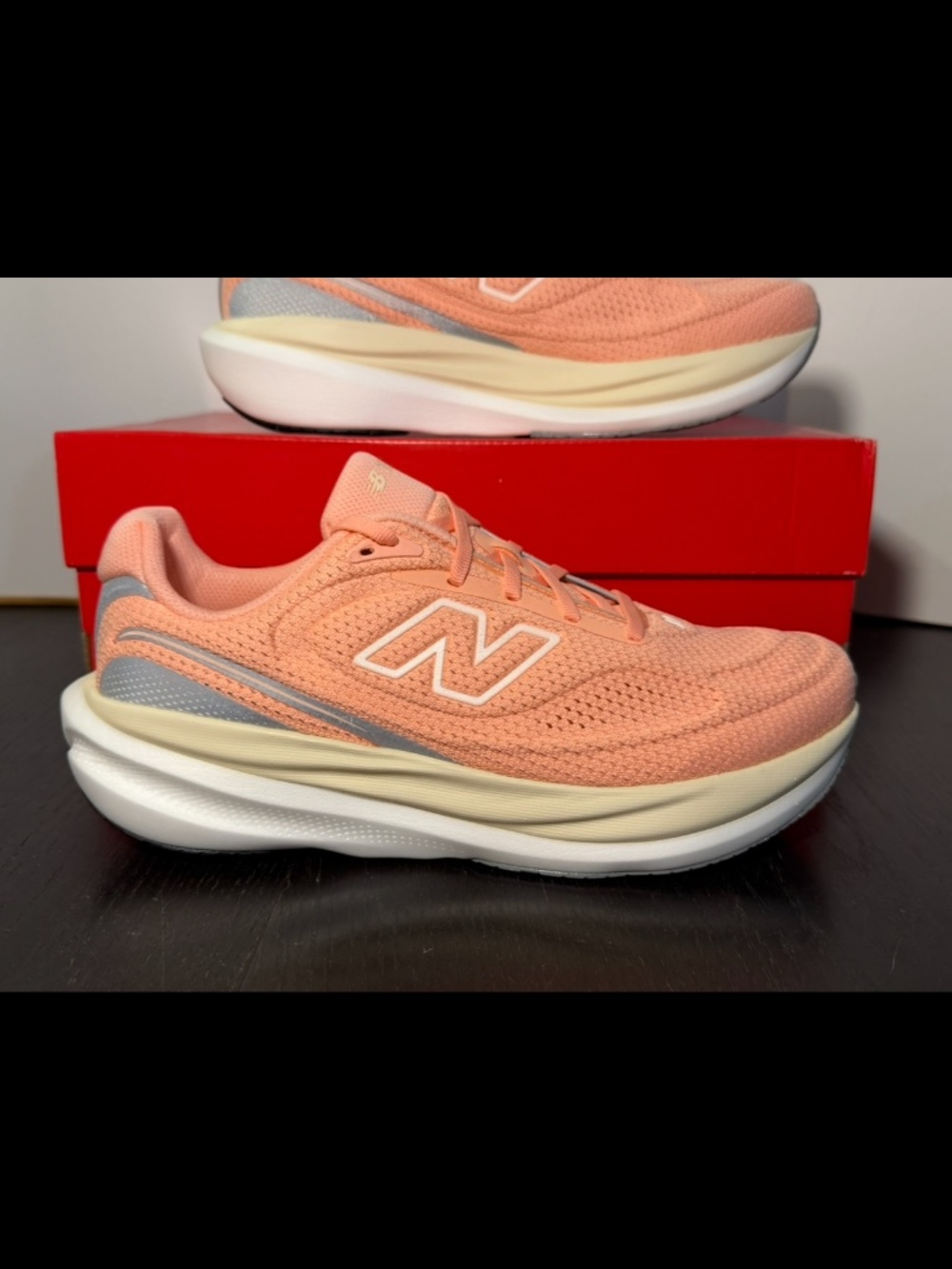 New Balance 1080v15 Running Shoes Sneakers Pink Lemonade/Angora Womans 9B